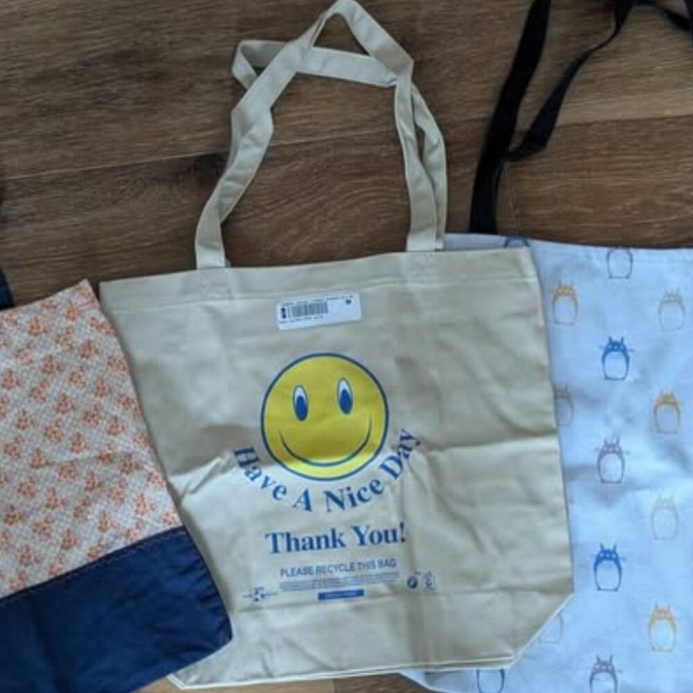 Handmade Have a Nice Day Tote Bag